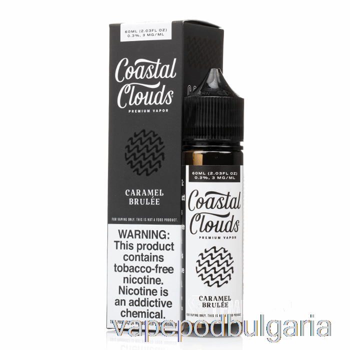 Vape 10000 Дръпки Caramel Brulee - Coastal Clouds Co. - 60 мл 0 мг